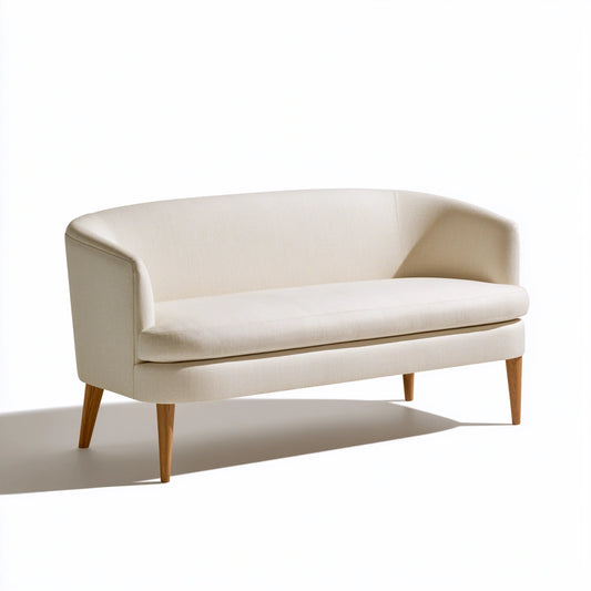 Banc décoratif aux lignes épurées, coloris gris